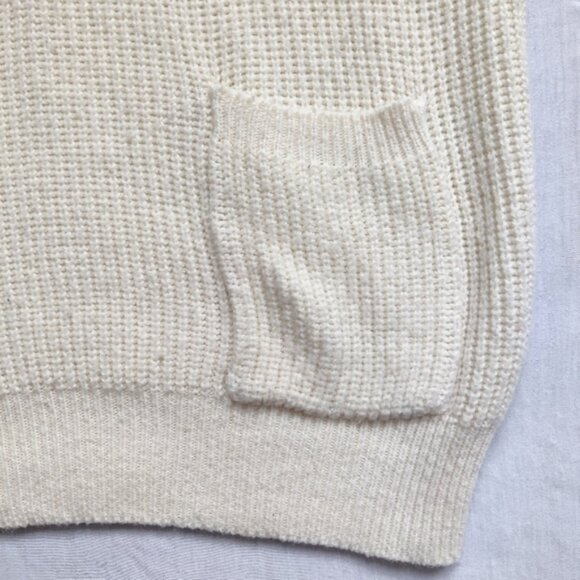 Crew neck cream sweater Large - Picture 5 of 6